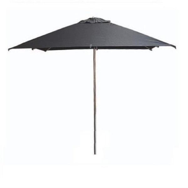 Eden Eden Milan Parasol vierkant 2,5 x 2,5 meter zwart | Hoogte 2.4 meter