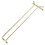 Olympia Olympia Wijnglazenrek messing | Lengte 40.5 cm.
