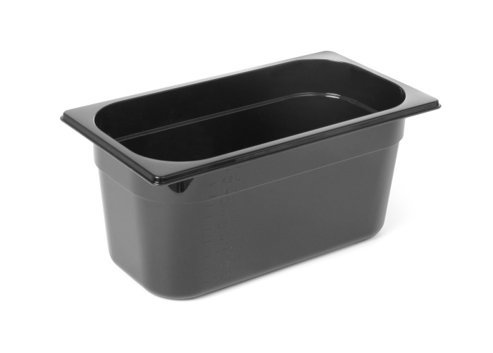 Hendi Gastronormbak Polycarbonaat Zwart GN1/3 - H200mm | 325x176mm