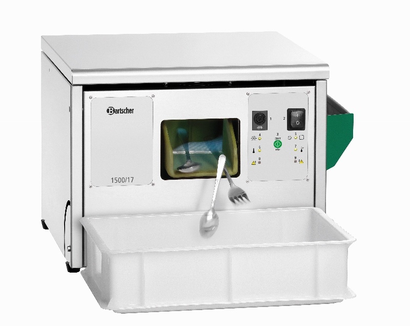 Bartscher Bestek poleermachine met UV lamp | 1.500 stuks / uur | 0.4kW