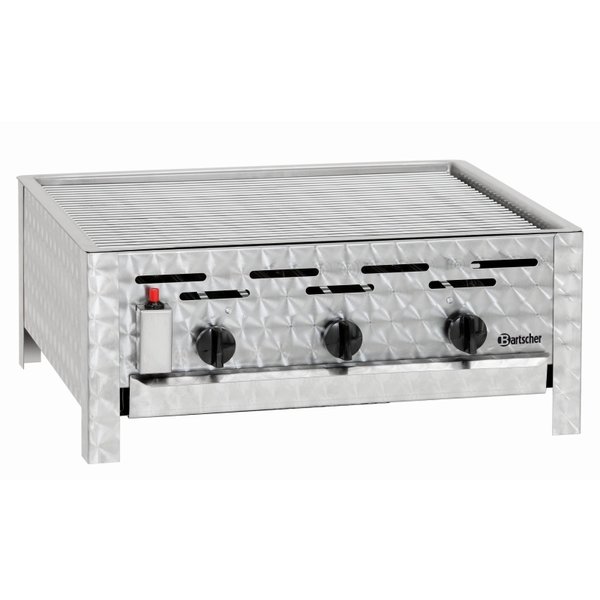 Hendi Gasbarbecue met Rooster en 3 Branders |  B 650 x D 570 x H 270 mm