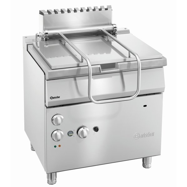 Bartscher Elektro / Gas Kantelbare Braadpan | 12.5kW Gas / 230V | Inhoud 50 Liter  |  B800 x D700 x H850 mm