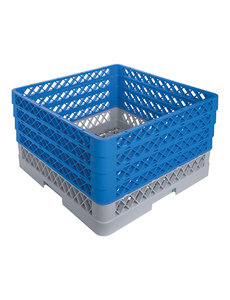 CaterRacks Universeelkorf met 4 Opzetranden | Max Hoogte 24 cm. | 26Hx50x50 cm.