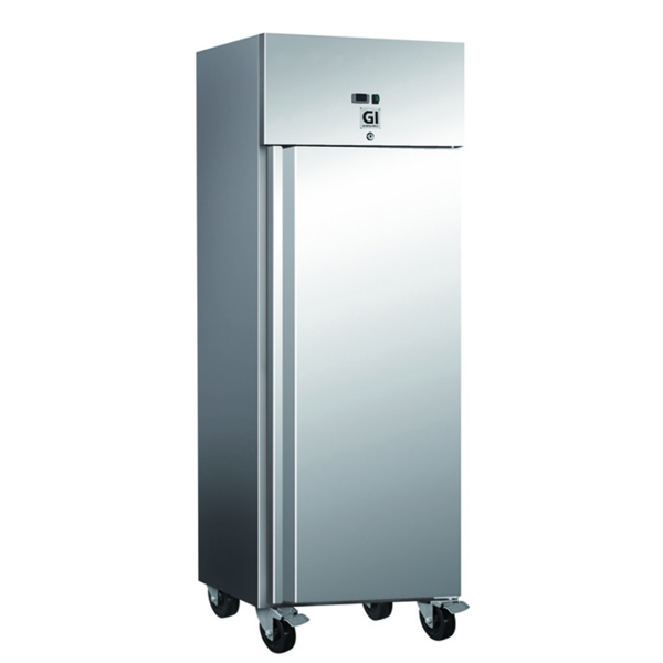 Gastro-Inox Koelkast met 1 deur 600 liter RVS | Geforceerd koeling | 2°C tot 8°C | 68x80x201cm