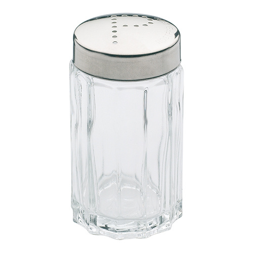EMGA Peperstrooier | RVS / Glas | Hoogte 7 cm.