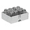 EMGA Peperstrooier RVS / Glas | H8 cm. | Per 12 stuks