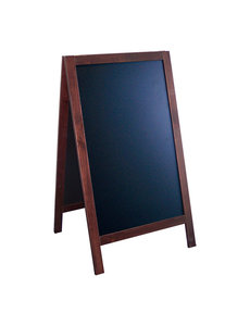 EMGA Stoepbord Mahogany | Beide Zijden Beschrijfbaar |  115x65cm