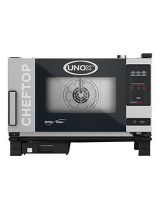 UNOX Cheftop Combisteamer met greep links Mindmaps ONE | 3x GN1/1 | 400V/5.2kW | XEVC-0311-E1L