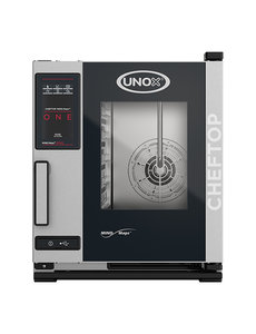 UNOX ChefTop Combisteamer met greep links Mindmaps ONE  | 5xGN2/3 | 400V/5.2kW | XECC-0523-E1L