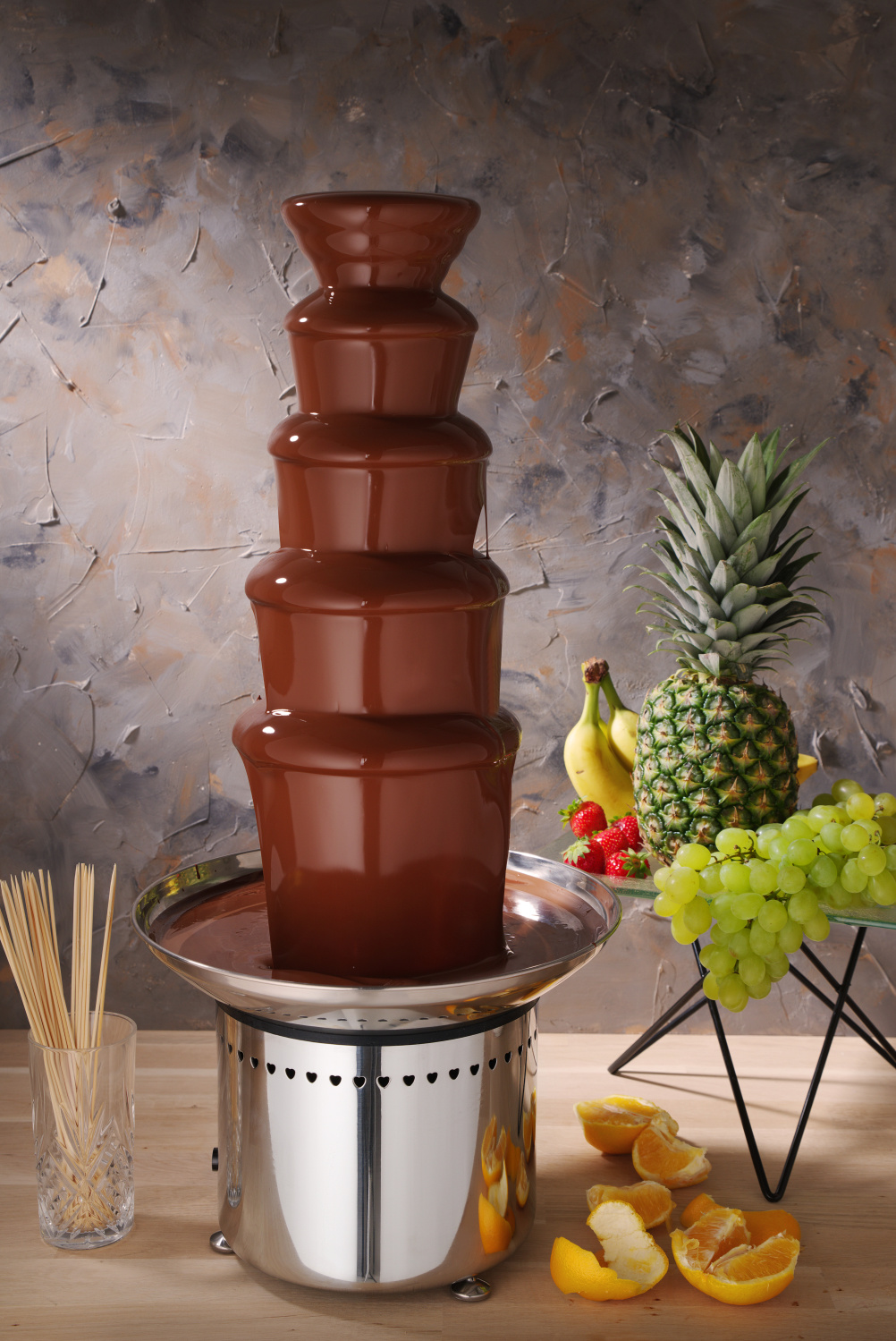 Hendi Chocolade fontein met 6 Lagen | 45 ° C | Max. 8 kg chocolade, foto 2 van 2