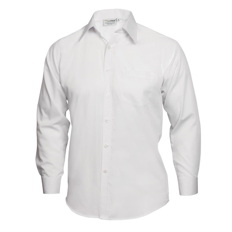 Chef Works Uniform Works unisex overhemd lange mouw wit S, foto 2 van 3