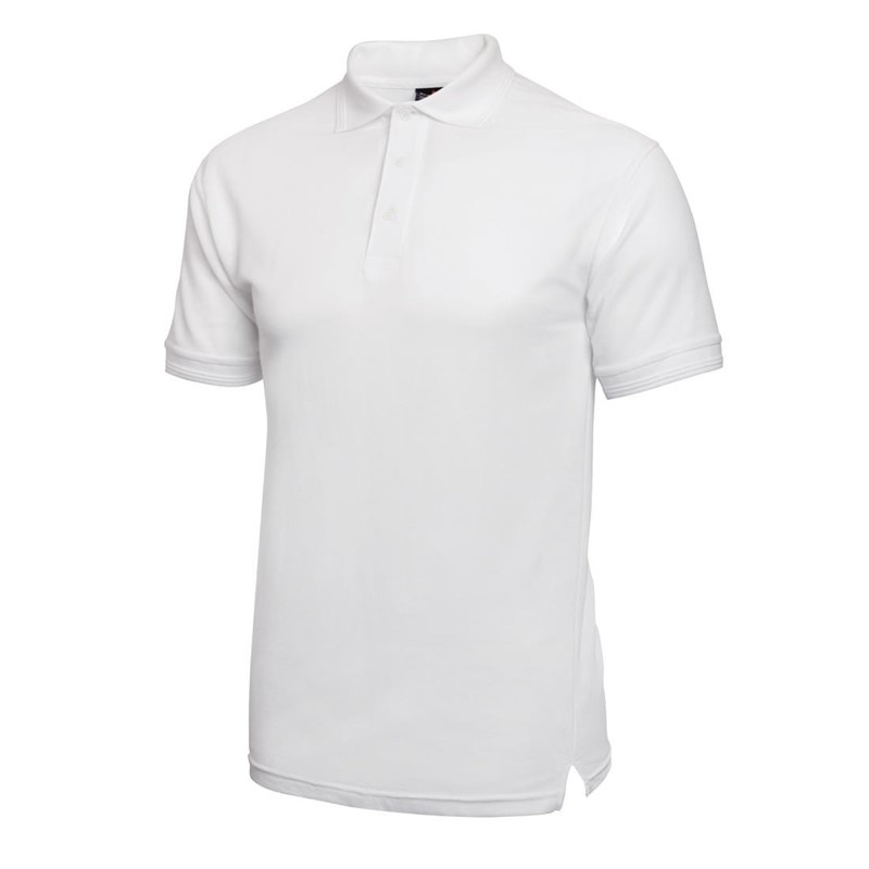 Unisex poloshirt wit S, foto 2 van 2