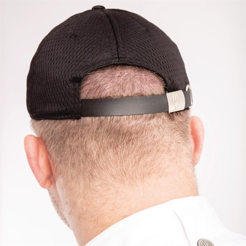 Chef Works Chef Works Cool Vent baseball cap zwart en blauw, foto 5 van 5