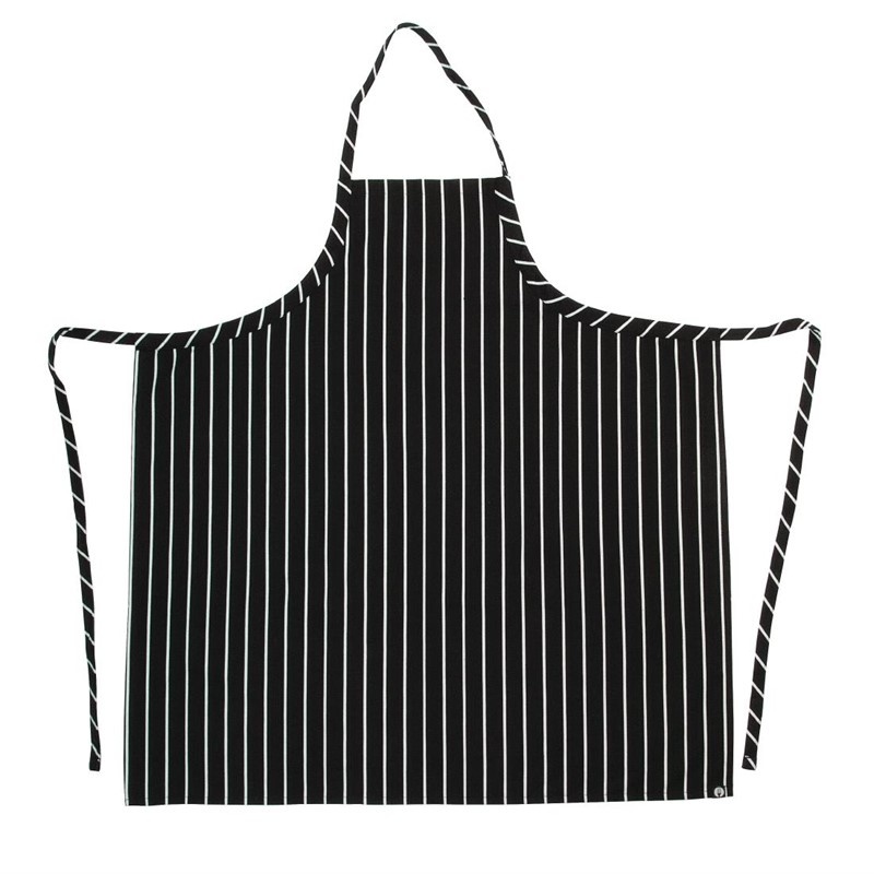 Chef Works Chef Works Premium geweven schort zwart-wit gestreept, foto 3 van 3