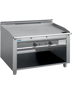 Saro Teppanyaki Grill met Gas en Open Onderkast | 2x 5.8kW Gas | 120x78x(H)85cm