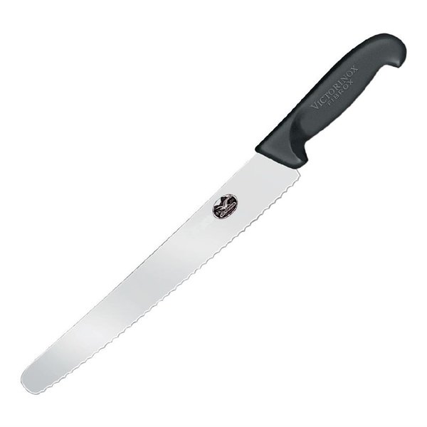 Victorinox Victorinox Fibrox gekarteld bakkersmes 25,5cm