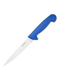 Hygiplas Fileermes blauw RVS | Lengte lemmet 15,3cm | Rauwe vis