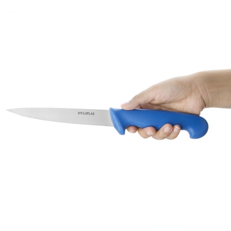 Hygiplas Hygiplas Fileermes blauw RVS | Lengte lemmet 15,3cm | Rauwe vis, foto 3 van 3
