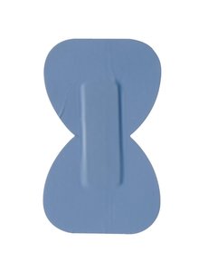  Blauwe vingertoppleisters waterafstotend en latexvrij | 50 stuks