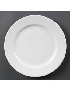 Olympia Whiteware borden met brede rand Ø31cm. | 6 stuks