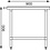 Vogue Vogue Werktafel met snijplank HDPE | 60x90xH90 cm.