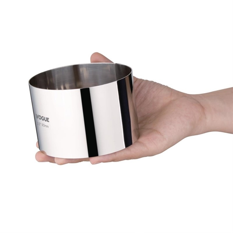 Vogue Moussering rond RVS | Ø9xH6 cm., foto 2 van 2