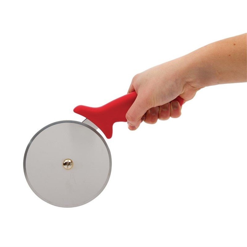 Vogue Vogue Pizzasnijder met rood handvat Ø10cm, foto 2 van 2