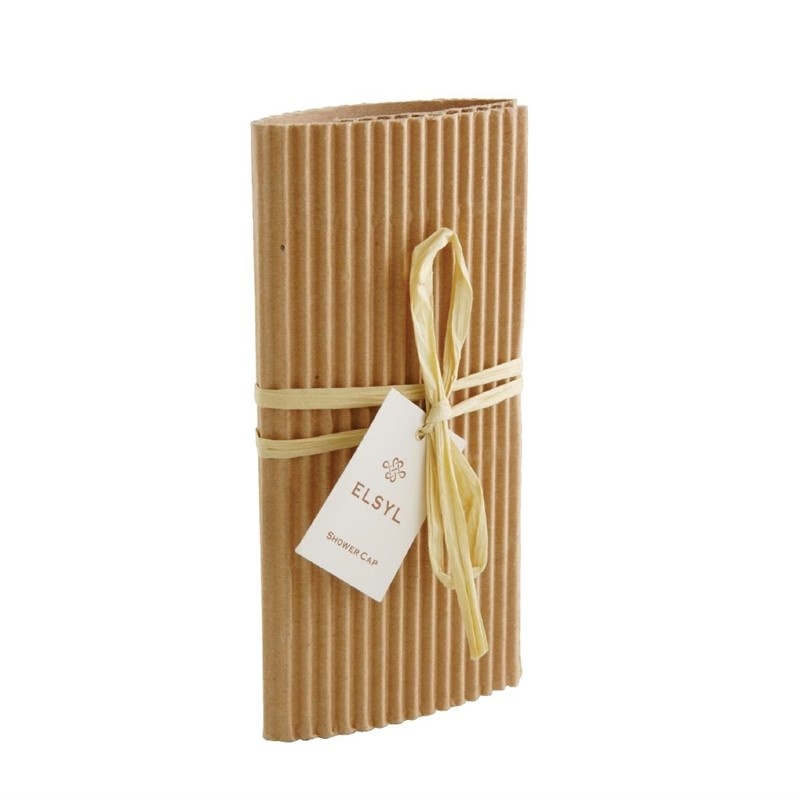 Elsyl natural look douchemuts van gerecycled golfkarton | 100 stuks