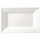 Lumina Fine China Lumina rechthoekige schalen met brede rand 20x13cm