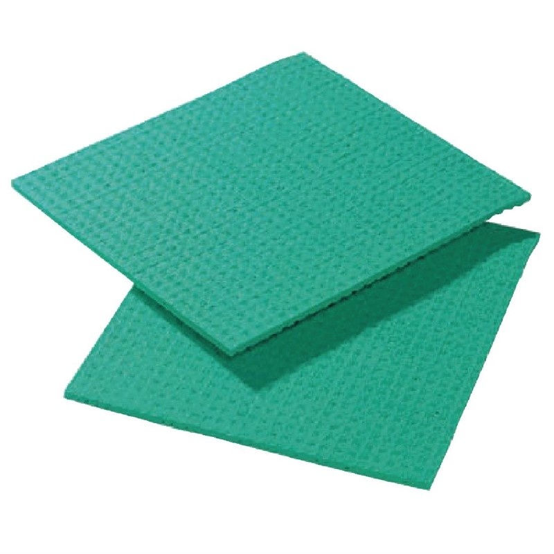 Spongyl Sponsdoekje absorberend groen | Per 10 stuks