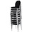 Bolero Stack chair stoel zwart | Zithoogte 44cm. | Per 4 stuks