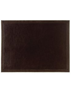 Olympia Kunstleren placemat tot 70°C.  bruin | 40x30 cm.