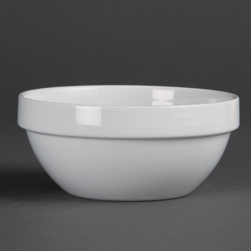 Olympia Olympia Whiteware stapelbare kom Ø14,5cm | 12 stuks, foto 2 van 5