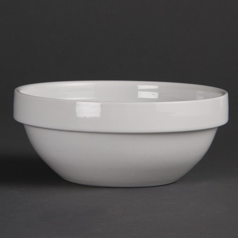 Olympia Olympia Whiteware stapelbare kom Ø13cm | 12 stuks, foto 2 van 2