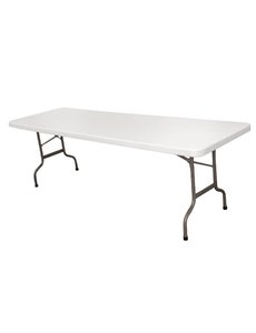 Bolero Buffettafel inklapbaar wit tot 250 kilo | 244x86xH74cm.