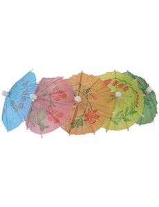 Fiesta Green Papieren parasol cocktailprikkers assorti | 144 stuks