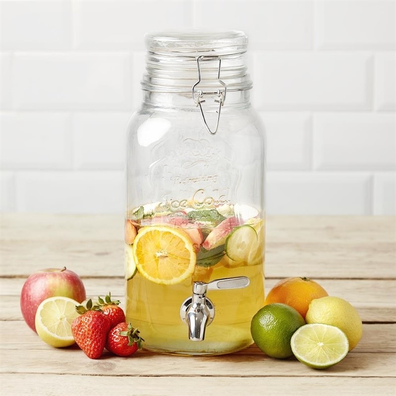 Olympia Olympia Drankdispenser met tekst en klemdeksel 3,6 liter, foto 2 van 6