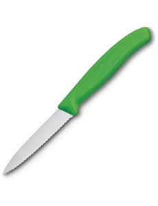 Victorinox Victorinox gekarteld schilmesje groen 8cm