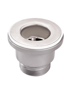  Koperen afvoerplug 3,8cm met verbindingsstuk en bevestigingsmoer
