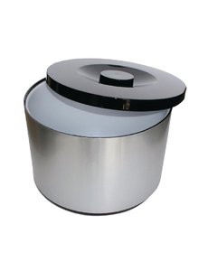  IJsemmer met deksel aluminium 10 liter | Ø29xH22 cm.