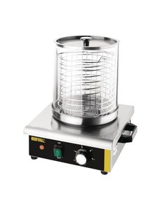 Buffalo Hotdogwarmer met glazen cilinder bain marie | 450Watt