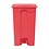 Jantex Pedaalemmer afvalbak 87 Liter rood | 50x40xH82 cm.