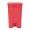 Jantex Pedaalemmer afvalbak 87 Liter rood | 50x40xH82 cm.