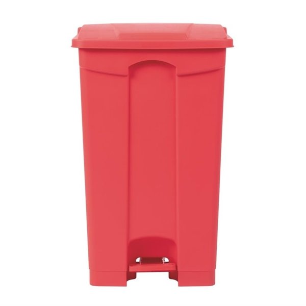 Jantex Pedaalemmer afvalbak 87 Liter rood | 50x40xH82 cm.