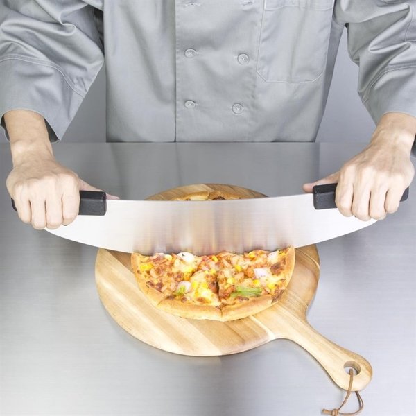 Vogue Pizzasnijder mes uit één stuk RVS | 52xH12.5 cm.