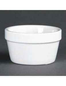 Olympia Ramekin wit stapelbaar porselein | Ø7.7xH4.5 cm. | 6 stuks