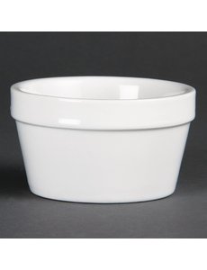 Olympia Ramekin wit stapelbaar porselein | Ø9.5xH4.5 cm. | 6 stuks