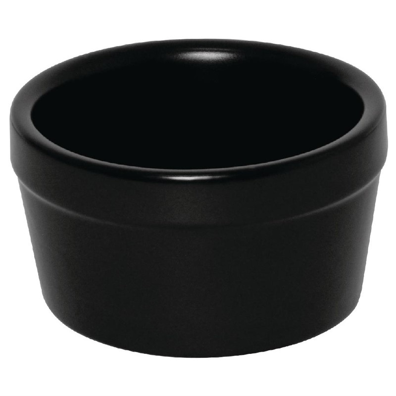 Olympia Olympia Ramekin mat zwart stapelbaar | Ø7.7xH4.5 cm. | 6 stuks