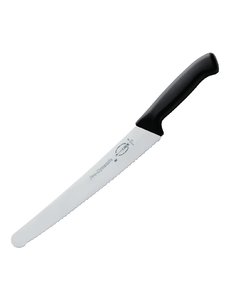 Dick Pro Dynamic HACCP gekarteld bakkersmes zwart | Duits RVS | Lengte 25,5cm