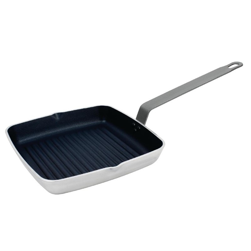 Vogue Vogue vierkante geribbelde bakpan 24cm